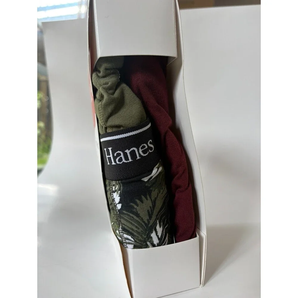 Hanes Originals Mens XL Stretch Boxer Briefs 3 Pack Cotton Camo Moisture Wicking
